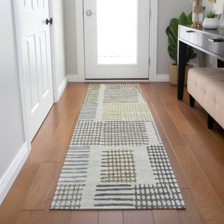 Piper Looms Chantille Geometric ACN1975 Dune Machine Washable Area Rug Runner Lifestyle Image Feature