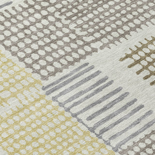 Piper Looms Chantille Geometric ACN1975 Dune Machine Washable Area Rug Swatch Image