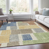Piper Looms Chantille Geometric ACN1975 Putty Machine Washable Area Rug Lifestyle Image Feature