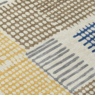 Piper Looms Chantille Geometric ACN1975 Putty Machine Washable Area Rug Swatch Image