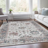 Piper Looms Chantille Border ACN1976 Blush Machine Washable Area Rug Lifestyle Image Feature