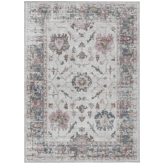 Piper Looms Chantille Border ACN1976 Blush Machine Washable Area Rug main image