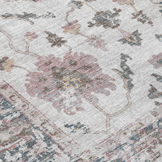 Piper Looms Chantille Border ACN1976 Blush Machine Washable Area Rug Swatch Image