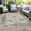 Piper Looms Chantille Border ACN1976 Ivory Machine Washable Area Rug Outdoor Lifestyle Image Feature