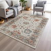 Piper Looms Chantille Border ACN1976 Linen Machine Washable Area Rug Lifestyle Image Feature