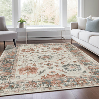 Piper Looms Chantille Border ACN1976 Linen Machine Washable Area Rug Lifestyle Image Feature