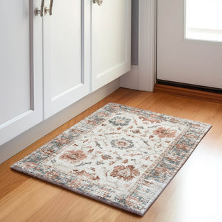 Piper Looms Chantille Border ACN1976 Linen Machine Washable Area Rug Scatter Lifestyle Image Feature