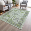 Piper Looms Chantille Border ACN1976 Mint Machine Washable Area Rug Lifestyle Image Feature
