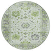 Piper Looms Chantille Border ACN1976 Mint Machine Washable Area Rug Round Main Image