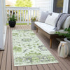 Piper Looms Chantille Border ACN1976 Mint Machine Washable Area Rug Runner Outdoor Lifestyle Image Feature