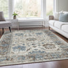 Piper Looms Chantille Border ACN1976 Putty Machine Washable Area Rug Lifestyle Image Feature