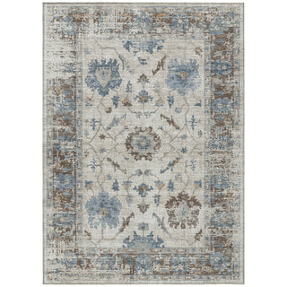 Piper Looms Chantille Border ACN1976 Putty Machine Washable Area Rug main image