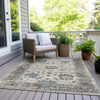 Piper Looms Chantille Border ACN1976 Putty Machine Washable Area Rug Outdoor Lifestyle Image Feature