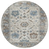 Piper Looms Chantille Border ACN1976 Putty Machine Washable Area Rug Round Main Image