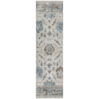 Piper Looms Chantille Border ACN1976 Putty Machine Washable Area Rug Runner Main Image