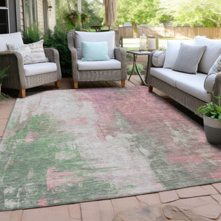 Piper Looms Chantille Abstract ACN1977 Blush Machine Washable Area Rug Outdoor Lifestyle Image Feature