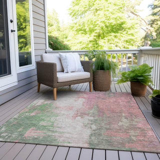 Piper Looms Chantille Abstract ACN1977 Blush Machine Washable Area Rug Outdoor Lifestyle Image Feature