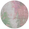 Piper Looms Chantille Abstract ACN1977 Blush Machine Washable Area Rug Round Main Image