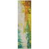 Piper Looms Chantille Abstract ACN1977 Green Machine Washable Area Rug Runner Main Image
