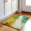 Piper Looms Chantille Abstract ACN1977 Green Machine Washable Area Rug Scatter Lifestyle Image Feature