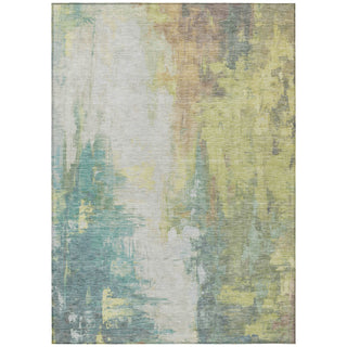 Piper Looms Chantille Abstract ACN1977 Seafoam Machine Washable Area Rug main image