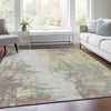 Piper Looms Chantille Abstract ACN1977 Tan Machine Washable Area Rug Lifestyle Image Feature