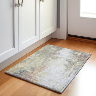Piper Looms Chantille Abstract ACN1977 Tan Machine Washable Area Rug Scatter Lifestyle Image Feature
