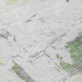 Piper Looms Chantille Abstract ACN1978 Aloe Machine Washable Area Rug Swatch Image