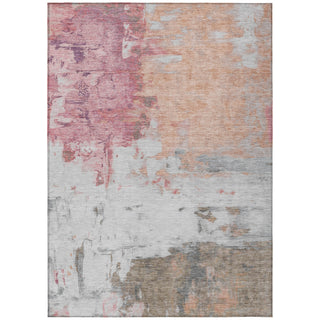 Piper Looms Chantille Abstract ACN1978 Salmon Machine Washable Area Rug main image