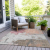 Piper Looms Chantille Abstract ACN1978 Salmon Machine Washable Area Rug Outdoor Lifestyle Image Feature