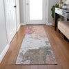 Piper Looms Chantille Abstract ACN1978 Salmon Machine Washable Area Rug Runner Lifestyle Image Feature