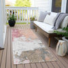 Piper Looms Chantille Abstract ACN1978 Salmon Machine Washable Area Rug Runner Outdoor Lifestyle Image Feature