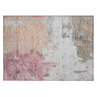 Piper Looms Chantille Abstract ACN1978 Salmon Machine Washable Area Rug Scatter Main Image