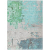 Piper Looms Chantille Abstract ACN1978 Teal Machine Washable Area Rug main image