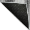 Piper Looms Chantille Abstract ACN1979 Black Machine Washable Area Rug Backing Image