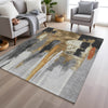 Piper Looms Chantille Abstract ACN1979 Black Machine Washable Area Rug Lifestyle Image Feature