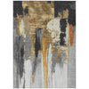 Piper Looms Chantille Abstract ACN1979 Black Machine Washable Area Rug main image