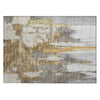 Piper Looms Chantille Abstract ACN1979 Ivory Machine Washable Area Rug Scatter Main Image