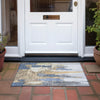 Piper Looms Chantille Abstract ACN1979 Navy Machine Washable Area Rug Scatter Outdoor Lifestyle Image Feature