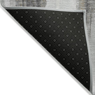 Piper Looms Chantille Abstract ACN1979 Taupe Machine Washable Area Rug Backing Image