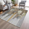 Piper Looms Chantille Abstract ACN1979 Taupe Machine Washable Area Rug Lifestyle Image Feature
