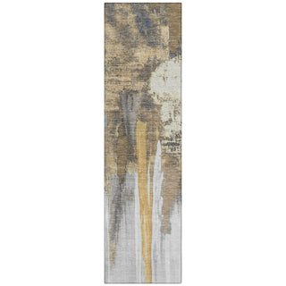 Piper Looms Chantille Abstract ACN1979 Taupe Machine Washable Area Rug Runner Main Image