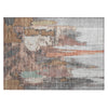 Piper Looms Chantille Abstract ACN1979 Terracotta Machine Washable Area Rug Scatter Main Image