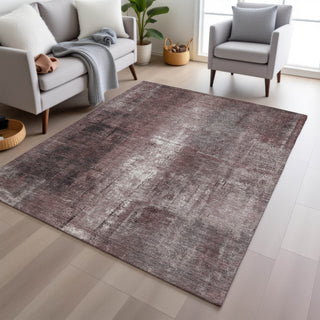 Piper Looms Chantille Abstract ACN1980 Blush Machine Washable Area Rug Lifestyle Image Feature