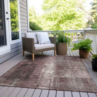 Piper Looms Chantille Abstract ACN1980 Blush Machine Washable Area Rug Outdoor Lifestyle Image Feature
