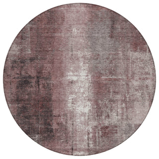 Piper Looms Chantille Abstract ACN1980 Blush Machine Washable Area Rug Round Main Image