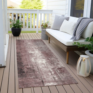 Piper Looms Chantille Abstract ACN1980 Blush Machine Washable Area Rug Runner Outdoor Lifestyle Image Feature