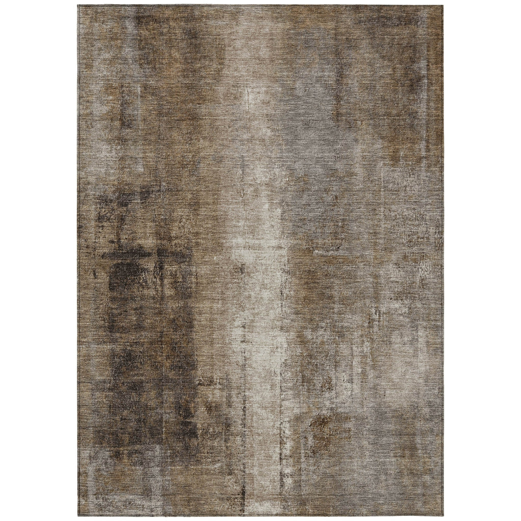 Piper Looms Chantille Abstract ACN1980 Brown Machine Washable Area Rug main image
