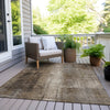 Piper Looms Chantille Abstract ACN1980 Brown Machine Washable Area Rug Outdoor Lifestyle Image Feature