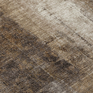 Piper Looms Chantille Abstract ACN1980 Brown Machine Washable Area Rug Swatch Image